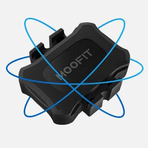 MOOFIT CS9 speed sensor and cadence sensor Bluetooth & Ant+ wireless bicycle speed sensor IP67 waterproof compatible with wahoo wift peloton coosporides rouvy black 1 pack - Geschwindigkeitssensor und Trittfrequenzsensor