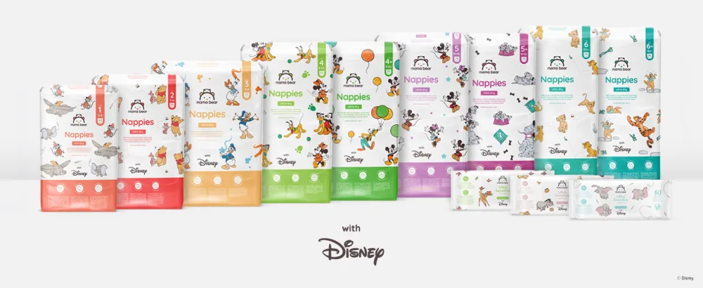 Amazon Brand: Mama Bear Disney Ultra Dry Diapers Size 1 (2-5 kg) White 48 Count (1-Pack) Size 1 (2-5 kg) Single Pack - product information 11