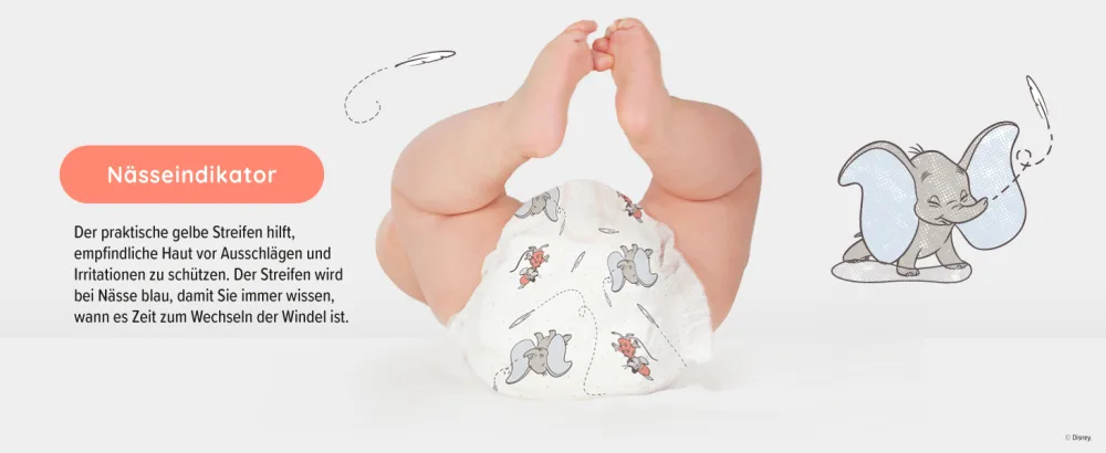 Amazon Brand: Mama Bear Disney Ultra Dry Diapers Size 1 (2-5 kg) White 48 Count (1-Pack) Size 1 (2-5 kg) Single Pack - Nässeindikator