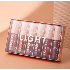 MAEPEOR Light Lipgloss 6PCS Moisturizing and Shiny Lip Gloss Nourishing Plumping Glossy Lipgloss (6PCS Set A) - Light Glossy Lipgloss