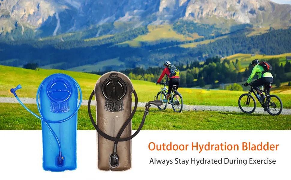 Unigear drinking bladder 2l 2.5l 3l BPA and BPS-free dust dust and antimicrobial water bladder drinking bag drinking bag hydration bladder for backpack and with hose as a drinking system 2.5l gray - trinkblase