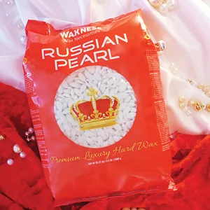 Waxness Polymer Blend Premium Luxury Hard Wax Beads Russian Pearl 2.2 lb / 1 kg - Waxness Russian Pearl