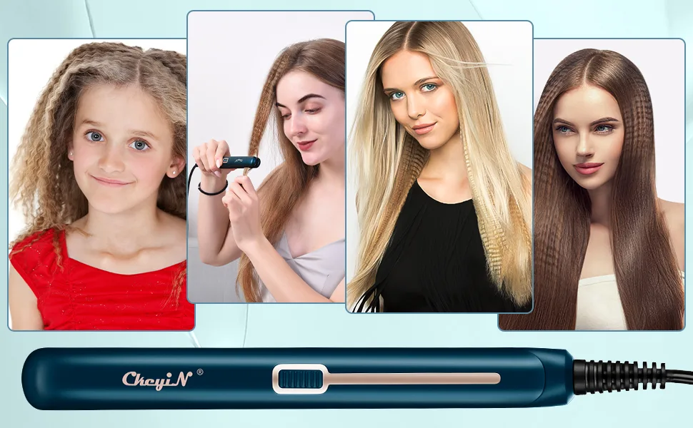 CkeyiN Hair Crimping Iron Mini Hair Crimper Ceramic Curling Iron Portable Hair Crimper Temperature 180  - product information 20
