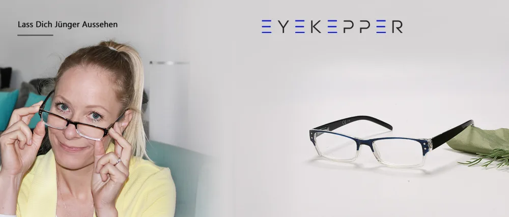 Eyekepper 4-pack Women and Men Rectangular Reading Glasses with Spring Hinges in Blue +2.00 Blue 2.0 Diopters - Klassische Lesebrille Damen 0 50 75 100 125 150 200 250 300 400
