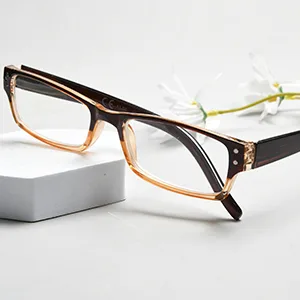 Eyekepper 4-pack Women and Men Rectangular Reading Glasses with Spring Hinges in Blue +2.00 Blue 2.0 Diopters - Lesebrille Damen Herren