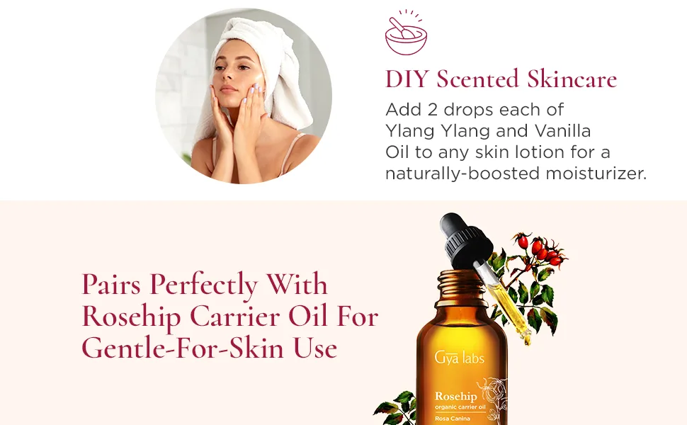Gya Labs Ylang Ylang & Vanilla Oleoresin Combo Pack - 20ml Ylang Ylang & Vanilla Oleoresin 10ml (Pack of 2) - product information 13
