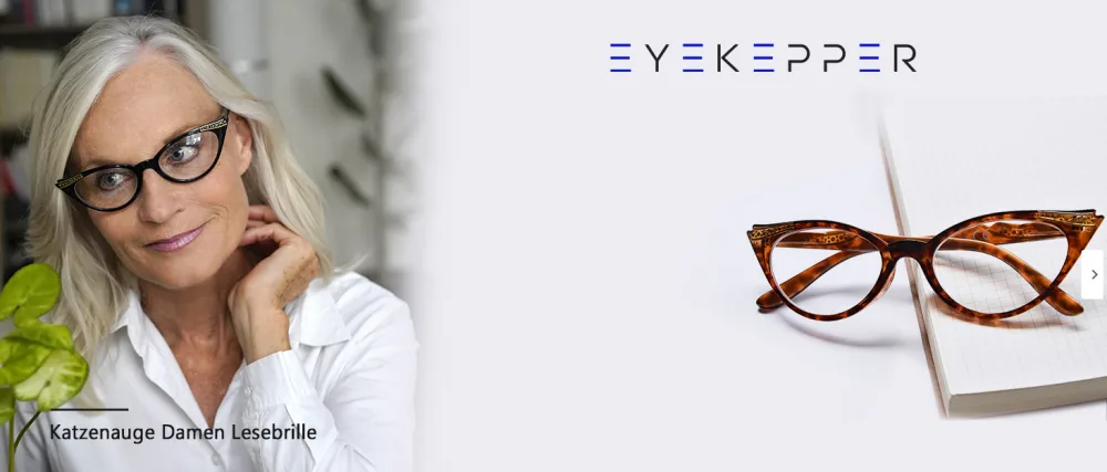 Eyekepper 6-Pack Women's Cat Eye Reading Glasses Including Sun Reading Glasses (One Color Each 0.75) - lesebrillen