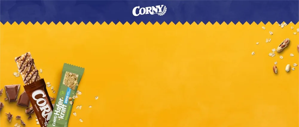 Cereal bar Corny BIG Chocolate Biscuit & Marshmallow Flavor large pack 24x40g Chocolate Biscuit & Marshmallows - Corny Header
