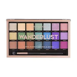 Profusion Cosmetics 21 Shade Eyeshadow Palette Collection & Brush, Wanderlust - product information 2
