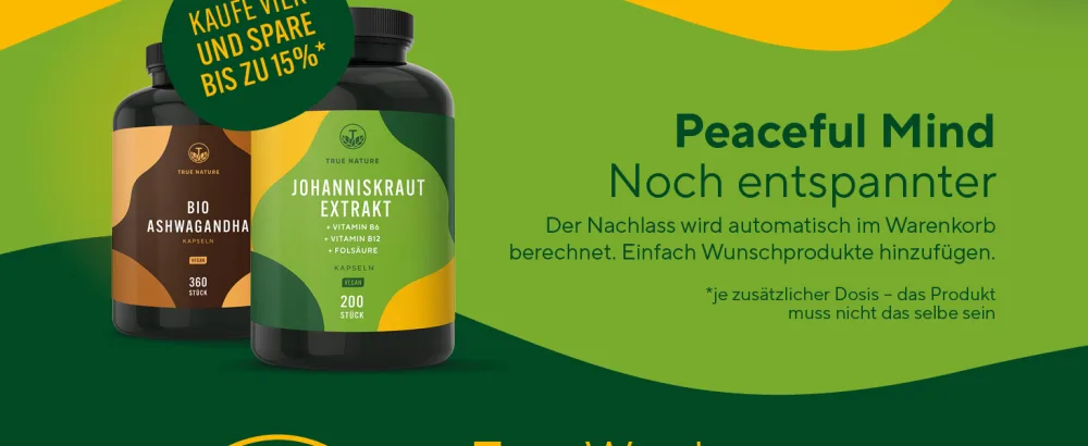 St. John's wort capsules high -dose - 200 capsules with Vit. B6 (contributes to a normal psychological function) and folic acid & B12 - Natural Hypericin & Hyperforin - Made in Germany - True Nature - johanniskraut