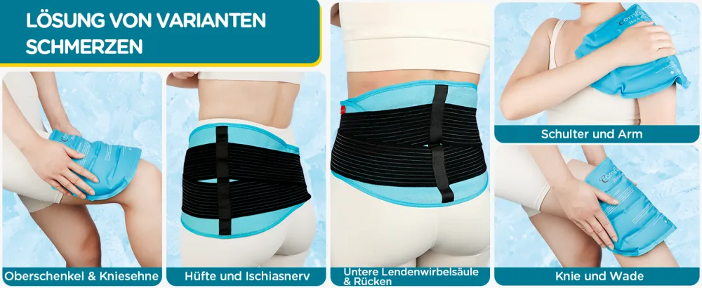 Comfytemp Large cool pads Belt back support cool packs of back pain cold warm compress with elastic strap hot or cold 24x36cm - product information 22