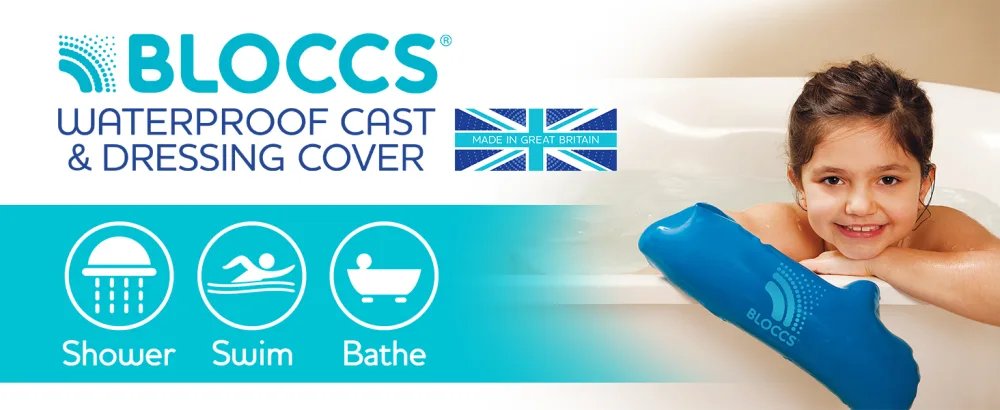 Bloccs Waterproof Cast Arm Protector - #CA79-XL - Kids (XL) Blue XL (Pack of 1) - bloccs