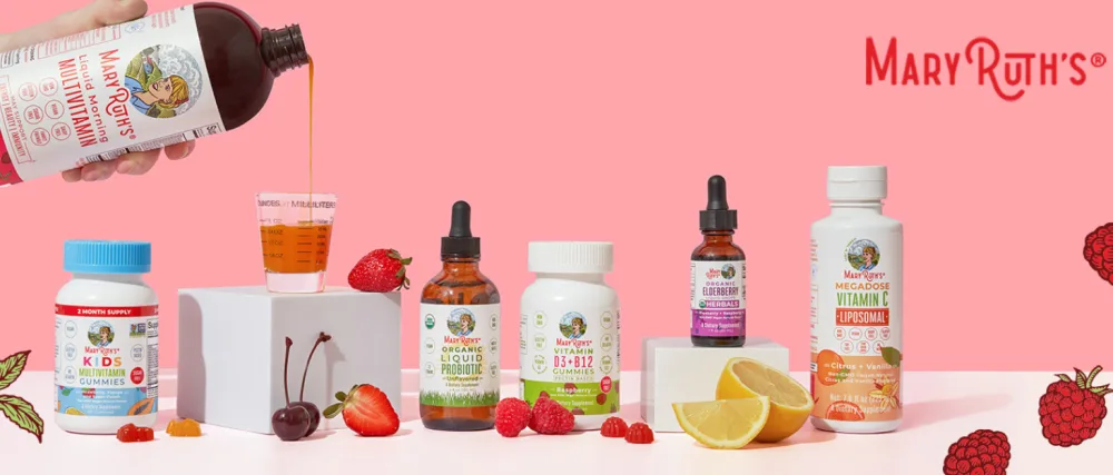 MaryRuth Organics Elderberry Drops Elderberry Blueberry + Raspberry Flavor 30ml Vegan Gluten Free - product information 1