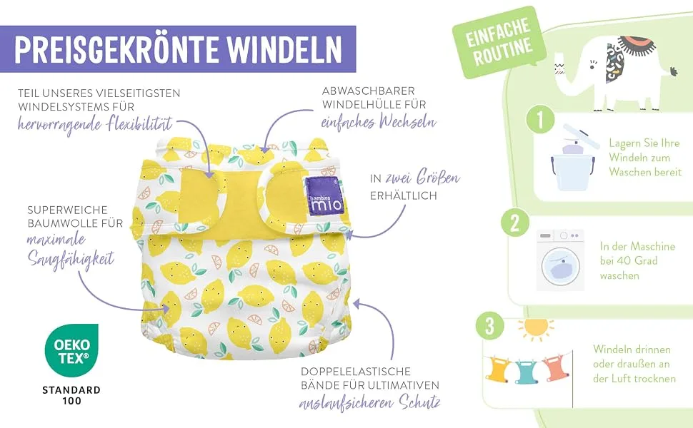 Bambino Mio Mioduo cloth diaper cover Tiger Tango size 2 (9kg+) Tiger Tango size 2 (9kg+) - mioduo