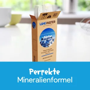 Langwater alpine blend minerals mix - magnesium potassium for water remineralization suitable for the well - fresh taste simple application - 2 Pack - Perfekte Mineralienformel