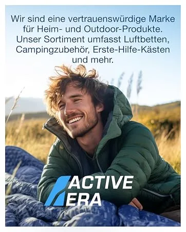 First aid set - 90 -part premium first aid set - contains cooling packs eye rinsing rescue blanket for at home office or car - red - Active Era Camping, Outdoor Produkte, Erste Hilfe Kästen
