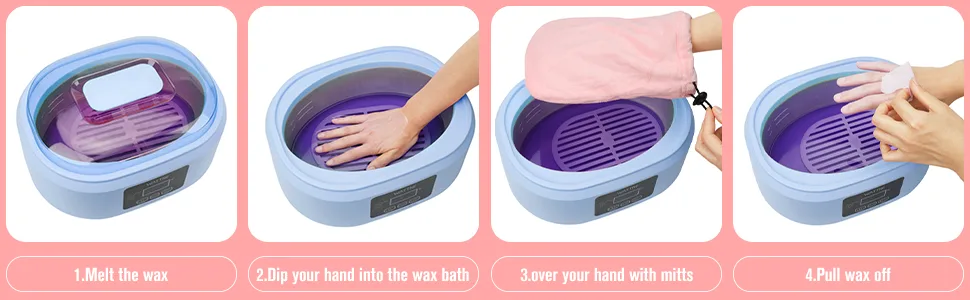 Paraffin Wax Machine for Hand and Feet -Paraffin Wax Warmer Moisturizing Kit Auto-time and Keep Warm Paraffin Hand Wax Machine for Arthritis (blue) - product information 3