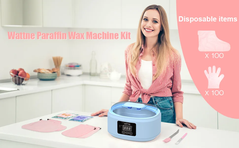 Paraffin Wax Machine for Hand and Feet -Paraffin Wax Warmer Moisturizing Kit Auto-time and Keep Warm Paraffin Hand Wax Machine for Arthritis (blue) - product information 4