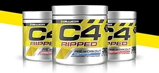 C4 Ripped - Pre -Workout -Booster - Raspberry Lemonade |Beverage powder for Energy Drink |150 mg caffeine + beta-alanine + extract from green coffee beans |30 portions - C4 Ripped