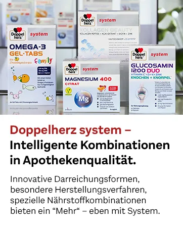 Double-heart system Antarctic Krill Omega-3 + Calcium + D + B1-Heart function & immune system-Omega-3 fatty acids EPA/DHA as a contribution to normal heart function-60 capsules 60 pieces (1 Pack) - Doppelherz system