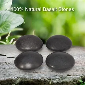 Master Massage Maltese Basalt Stone Set for Hot Stone Massage 10 Pack 100% Natural Stone - Massagestein Hot Stone Basaltstein Massage Heiß Stein Vulkanstein Heiß Massage Warm Wellness
