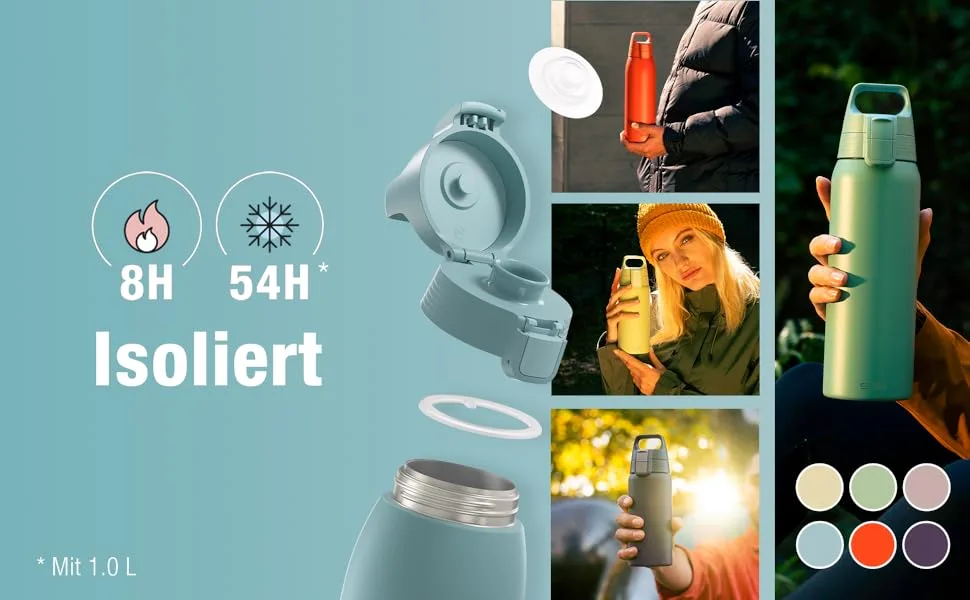 SIGG - Isolated drinking bottle children - Shield Therm One - Suitable for carbonated drinks. - SIGG