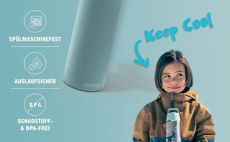 SIGG - Isolated drinking bottle children - Shield Therm One - Suitable for carbonated drinks. - SIGG