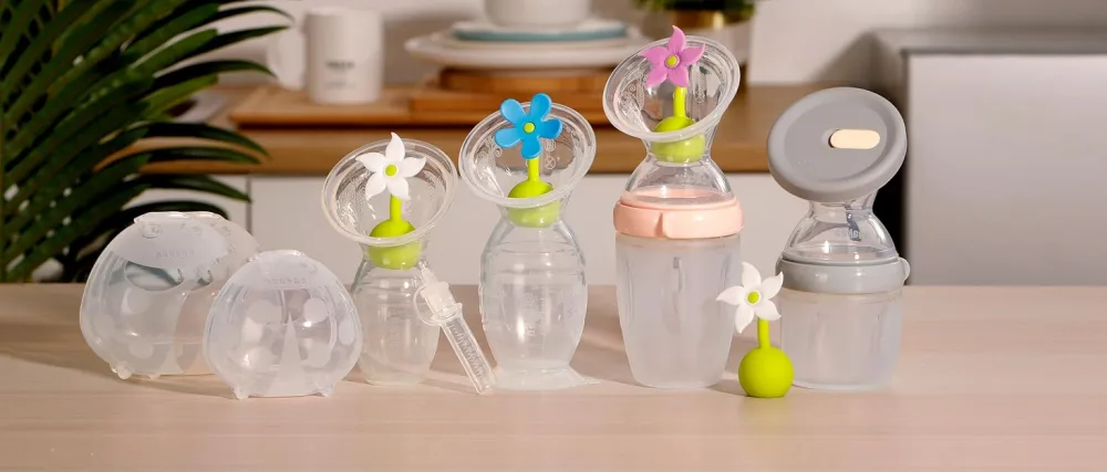 haakaa 75ML Milk Collection Bowls Silicone Collection Container for Breast Milk Leak-Proof and Non-Slip BPA Free 2 Pack - haakaa