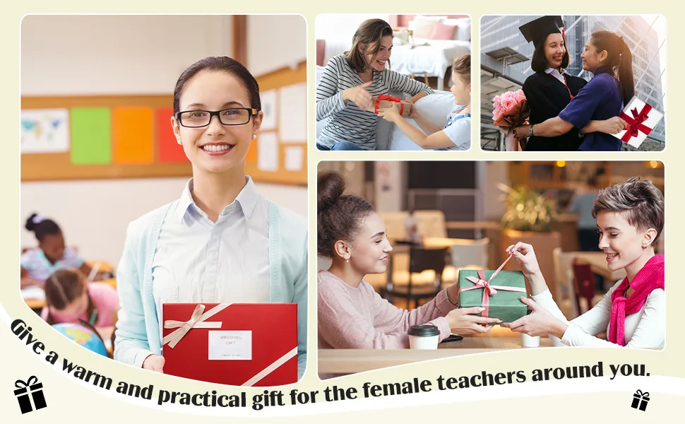 Teacher Appreciation Gift Set Teacher Makeup Pouch Cosmetic Bag Teacher Keychain with Initial Graduation Gifts for Teacher C Shape - product information 5