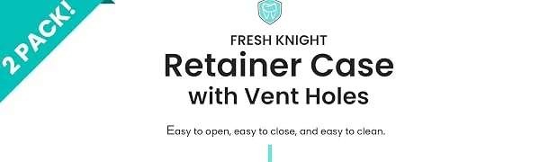 Retainer Case (2 Pack). Retainer Case with Vent Holes. Perfect Denture case, Mouth Guard Case, Aligner Case, Mouth Guard Case, Retainer Cases (Teal) - retainer case retainer cases mouthguard case mouth guard case retainer holder aligner case