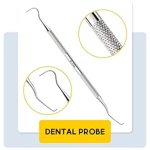 OCBA Dental Plaque Remover for Teeth Cleaning Kit for Plaque Removal Tools Including Dentist Mirror for Personal and Home Use - Dental Probe
