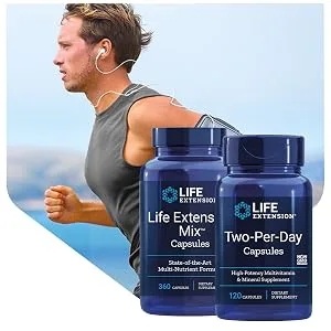 Life extension multivitamin Two per day 120 tablets laboratory testing gluten -free soybreis without genetic engineering with essential vitamins and minerals 120 (1 Pack) - product information 9
