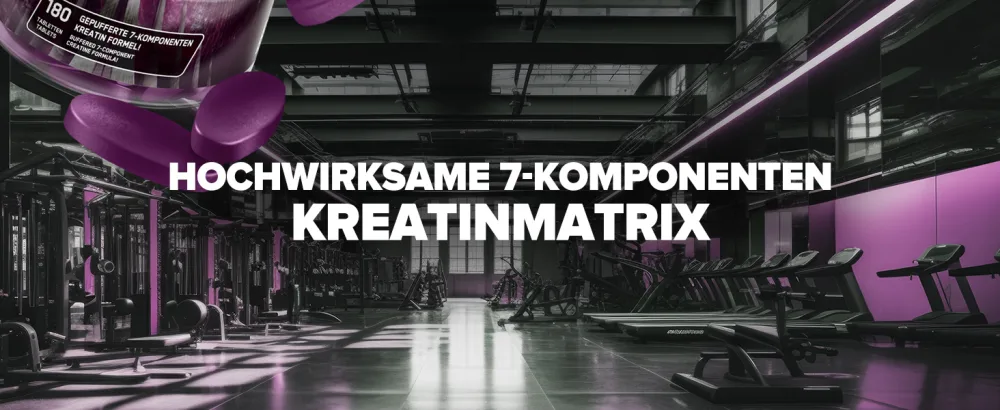 IronMaxx Krea7 Superalkaline Creatine Tablets - 180 pieces | high-dose 7-component formula | sugar-free 180 pieces (1 pack) - Krea7