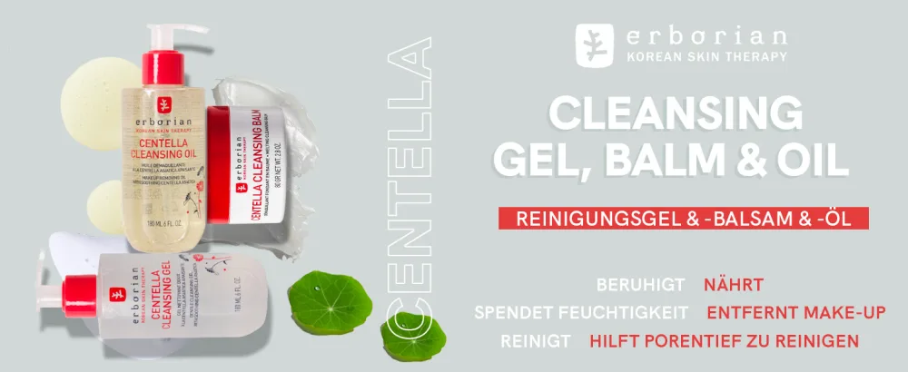 Erborian Centella Cleansing Balm - Gently melting cleansing balm for face and eyes - 80 g - Centella cleansing oil & gel