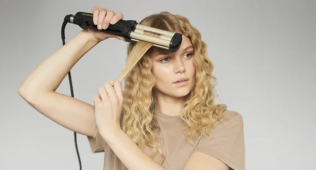 BaByliss Easy Waves curling iron gold-black C260E | 1 pack of beach waves - C260E