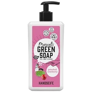 Marcel's Green Soap - Hand soap patchouli & cranberry - liquid soap donor - 100% environmentally friendly - 100% vegan - 97% biodegradable - 6 -pack - 500 ml 500 ml (6 -pack) patchouli & cranberry - Handseife