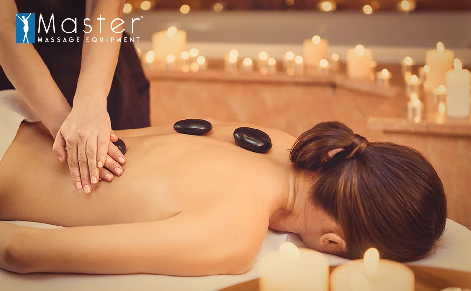 Master Massage Halbmond shaped Basalt Stone for Hot Stone Massages 2Pack - Massagestein Hot Stone Basaltstein Massage Heiß Stein Vulkanstein Heiß Massage Warm Wellness
