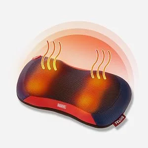 Marvel-Rotai Massage pillow with heat function neck massage device with a key to starting to start your neck shoulder back for office at home creative gift 33c15c21 cm (1 Pack) blue - Zuschaltbare Wärmefunktion