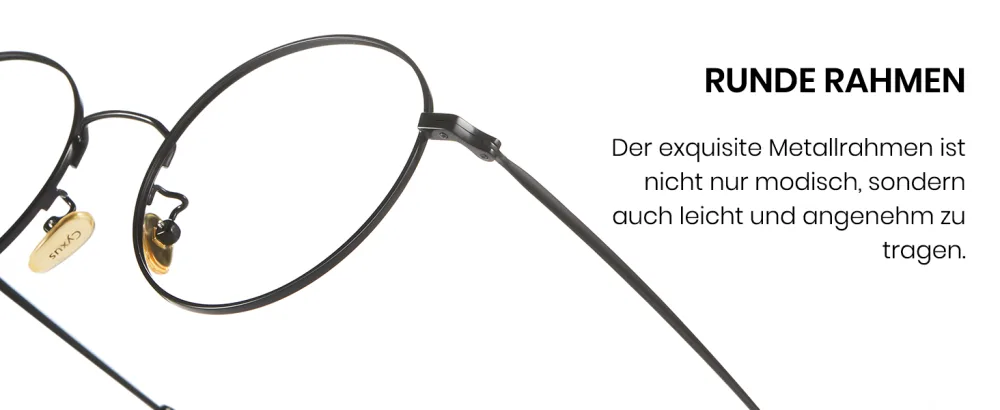 Cyxus blue light filter glasses 2 pieces round metal glasses without prescription anti-blue light for computer cell phone electronic product 012-2pack - Blaulichtfilter Brille Damen