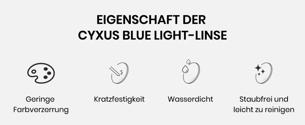 Cyxus blue light filter glasses 2 pieces round metal glasses without prescription anti-blue light for computer cell phone electronic product 01-2pack - Blaulichtfilter Brille