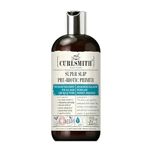 Curlsmith - Detox Kit - Vegan Microbiome Scalp System for Any Hair Type (2 x 12 fl oz, 1 x 8 fl oz) - Curlsmith super slip pre-biotic primer