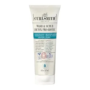 Curlsmith - Detox Kit - Vegan Microbiome Scalp System for Any Hair Type (2 x 12 fl oz, 1 x 8 fl oz) - curlsmith wash & scrub detox pro-biotic