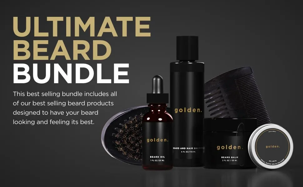 Ultimate Beard Bundle For Men | Pure & Organic Growth Kit For Men |Beard Oil + Beard Beard Balm + Beard & Hair Shampoo + Solid Cologne | Made in the US | 50K+ Customers - ultimate beard bundle