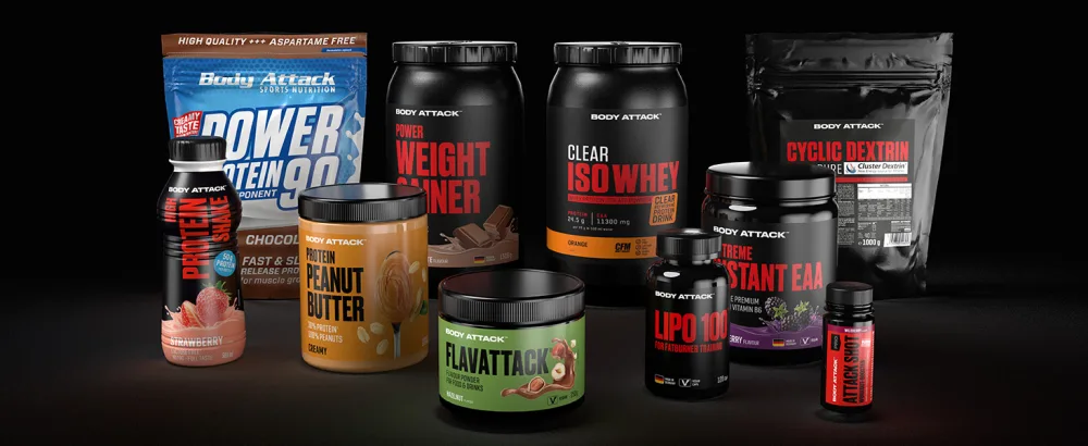 Body Attack 100% Whey Protein Vanilla 1 Pack (1x 2300g) - Power Protein 90 Weight Gainer Clear Is o Whey Cyclic Dextrin Peanut Butter Flavattack Lipo 100