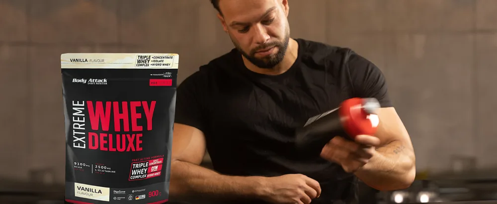 Body Attack Extreme Whey Deluxe Strawberry White-Chocolate 2.3kg can Strawberry White-Chocolate 2.3 kg (1 pack) - EXTREME WHEY DELUXE