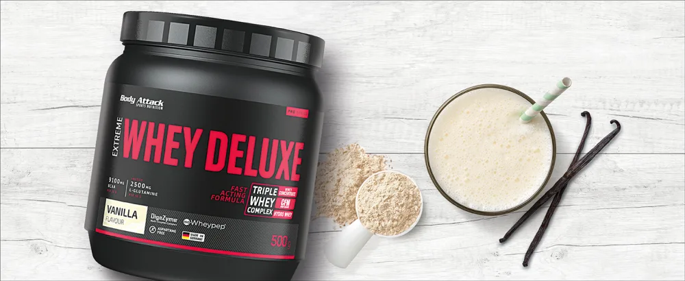 Body Attack Extreme Whey Deluxe Strawberry White-Chocolate 2.3kg can Strawberry White-Chocolate 2.3 kg (1 pack) - EXTREME WHEY DELUXE