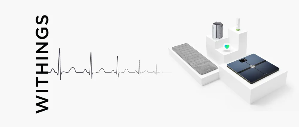 Withings Sleep Analyzer - Clinically validated sleeping tracker for under the mattress with sleep apnea detection and sleep phase analysis gray 1 piece (1 Pack) Product - background1