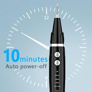Ultrasonic Tooth Cleaner - Plaque Remover for Teeth Remove Teeth Stain tarter Plaque Calculus - with Led 5 Adjustable Modes 2 Replaceable Clean Heads - 100% Safe Black - product information 6