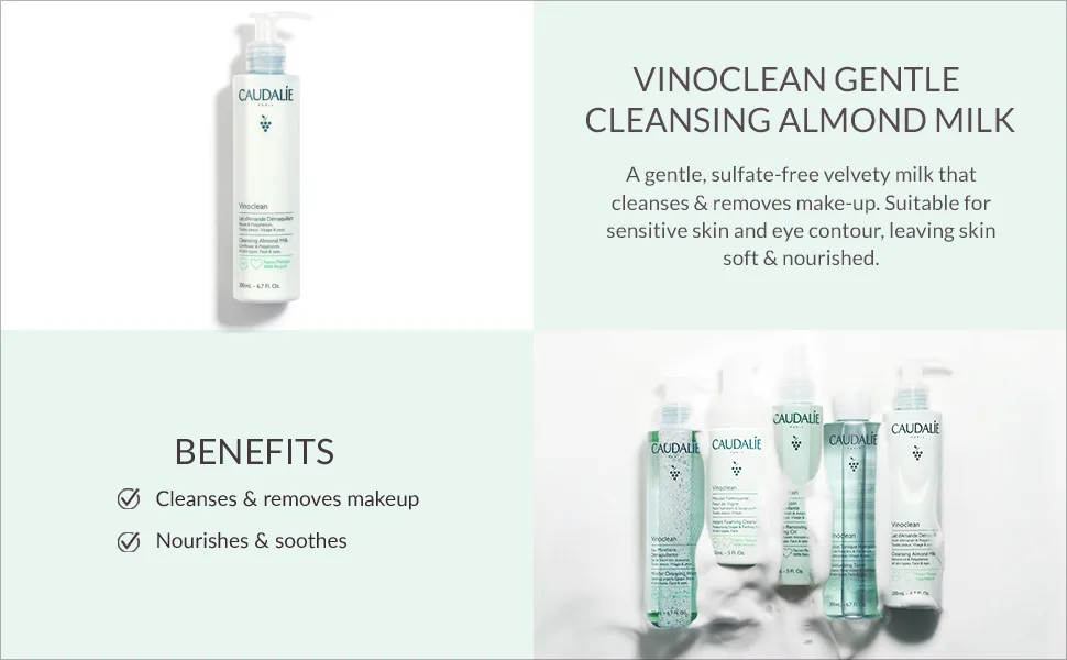 Caudalie Vinoclean Gentle Cleansing Almond Milk 6.7 Fl Oz (Pack of 1) - product information 5