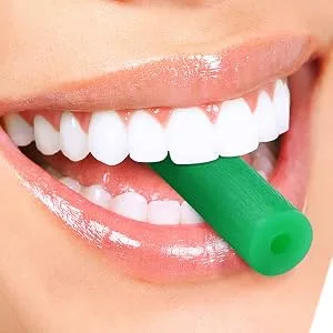 Aligner Chewies for Invisalign Aligners Mint Scented (20 Pcs Green) and Aligner Removal Tool (2 Pcs Blue) - aligner chewies aligner accessories chewies for invisalign aligners